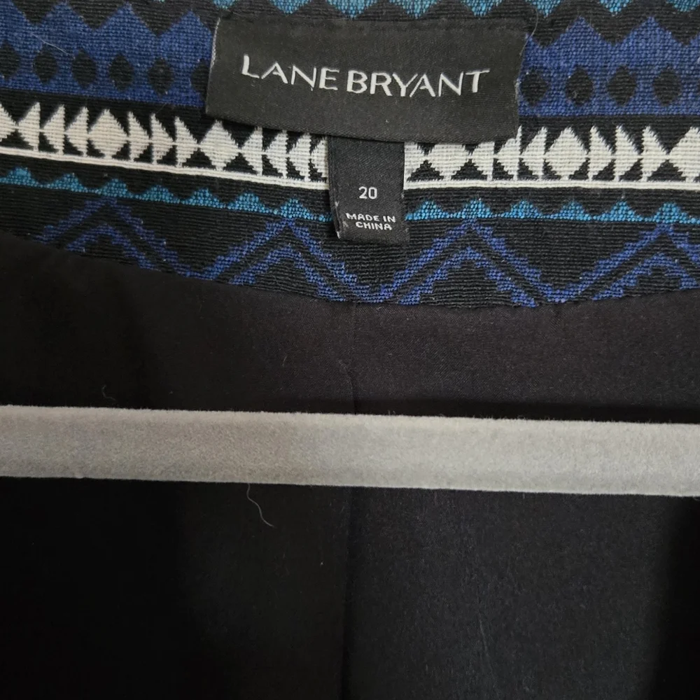 LANE BRYANT blue patterned jacket - Picture 3 of 4